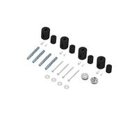 Fixation murale pour radiateur design modèles droits de salle de bain en plastique noir mat accessoires supports de suspension matériel de montage