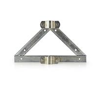 Fixation murale pour satellite - NEDIS - Acier - Diamètre mât 32-42 mm - Distance 90 mm - Argent