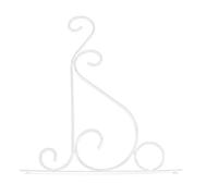 Fixation Murale Support en métal pour jardinières suspendues Titulaire de Vent en métal décoration de Jardin