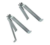 Fixation murale/support pour mât en acier haute qualité 25 cm - Fixation pour mât ou barre de max. 60 mm en acier galvanisé pour antennes (satellite, radio DVB-T2, LTE) parasol, voile d'ombrage