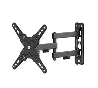 Fixation Murale TV 13-43 Pouces, Max. 20 kg, Extensible Jusqu’à 37 cm | Support mural pour TV, flexible, extensible, distance murale 6,6 cm, Samsung (QLED et LED), Sony, Philips et LG