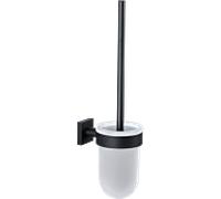 Fixation murale WC Bravat Quaruna 754399, à coller ou à visser, noir mat