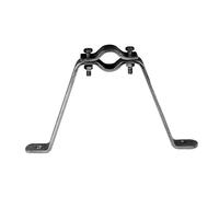 Fixation murale zinguée blanc Metronic - Fixation de mât - Déport 180 mm