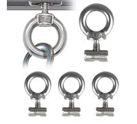 Fixation Par Écrou À Œil - Butées D'extrémité De Rail De 3 Cm, Poignée Polyvalente Pour Rail De Camping-car, Ancrage D'auvent Robuste | Équipement De Camping En Plein Air Pour Caravane Robuste, Campin