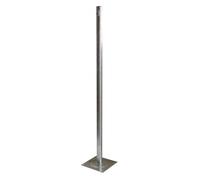 Metronic Pied de terrasse 450888, fixation au sol, D40 mm, hauteur 1 m