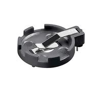 Fixation Pile Bouton CR2012-2032 - Max. 20 mm, Noir, Montage Sur Circuit Imprimé, Horizontal (2 Broches)