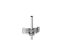 Erard Fixation polyvalente 800880 – Antenne parabolique, mur/poutre/timon de caravane – Zinc blanc