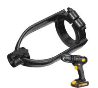 Fixation pour perceuse à trou carré, support de fixation pour perceuse à | Perceuses à main Matériau en acier inoxydable, conception mon Noir