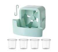Fixation Pour Ventilateur Cool Breeze - Dispositif De Glacière À Suspendre, Fixation Pour Refroidisseur D'air Avec Glacière, Kit De Dosettes De Congélation En Polypropylène 5 Pièces | Pour Tente Patio