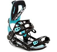 RAVEN FT360 - Fixation snowboard chaussage rapide Fastec - Noir/Menthe - Pointure 35 à 39