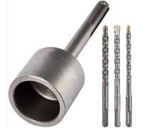 Fixation robuste en T pour marteau SDS-Max, efficacité améliorée pour la conduite de poteaux de clôture et barres de renfort