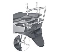 Shad Kymco Super Dink/downtown/dink Street 125/300 Top Case Rear Fitting Noir