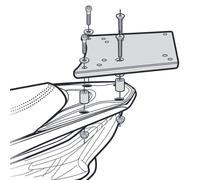 Shad Sym Symphony St 125 Top Case Rear Fitting Noir