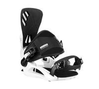 Fixation Snowboard Fixations de Snowboard, Clips métalliques Hybrides en Fiber Carbone, Cadre Nylon renforcé Fibres Verre à Haute résistance Universel(White,S(36-38))