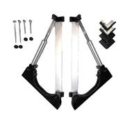 Fixation Support Mural inclinable autobloquante universel avec vérin à gaz, pour panneau solaire de 30watts à 250watts à fixer au sol ou mural de Angle d'ouvert 50° et fermé à -2 à -5° ou autres