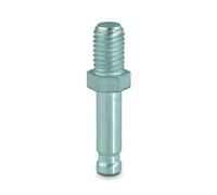 Fixation tige filetée M10x15mm à collet hexagonal 80kg - pour roulette TENTE