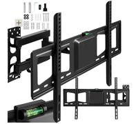 Fixation TV - TECTAKE - Support TV mural pour écran 32"" à 100"" inclinable orientable VESA 600 x 400 max - Noir