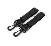 Fixation Universelle du Sac ABC Design - pour Poussettes et Poussettes Compactes - Fixation Facile et Sûre pour Sac à Langer - Fixation avec scratch et mousquetons - Couleur : black