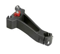 Klickfix Fixation pour panier avant 22,2/25,4 mm Argenté Black