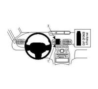 Fixation voiture Brodit Proclip Citroen C3 Picasso