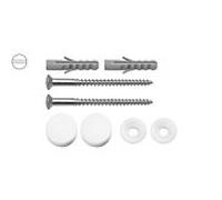 Fixation WC ASW Stedo 470537 6 x 70 mm, bouchons blanc