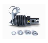 Fixation Weber sur axe pour remorque de vélo ( Noir / Gris )