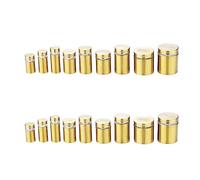 Fixations à entretoise en acier inoxydable, Goupilles d'espacement creuses en acier inoxydable, paquet d'or brossé de 200 tailles multiples(12x25mm)