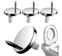 Fixations de Charnière Couvercle Abattant WC 4 pièces accessoires de | Kit de boulons de charnière d'abattant WC Pour Maisons Fermes Dortoirs Salle de Bains et