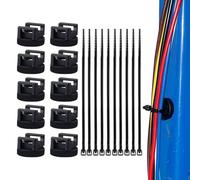 Fixations de serre-câbles | Gestion des câbles Support de câble auto-adhésif - Kits de serre-câbles magnétiques | pour voiture, bureau, chambre à coucher, table de chevet, bureau, montage mural