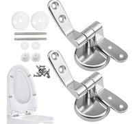 Fixations De Siège De Toilette À Dégagement Rapide - Boulons De Charnière De Siège De Toilette Réglables De 10,2 Cm, Charnières Métalliques | Charnières De Rechange Faciles À Installer Pour Toilettes,