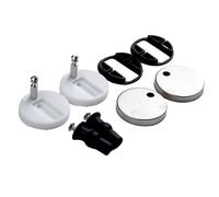Fixations De Siège De Toilette Pour La Plupart Des Sièges De Toilette Standard,Fixation Supérieure,Dégagement De Charnière,Kit De Toilette À Installation Rapide,2 Pièces