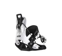 Fixations de Snowboard Nidecker Flow Micron Stormtrooper Système d’encastrement Rapide adapté aux Enfants avec Flex Souple - XS - Noir 2025