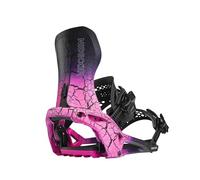 Fixations de Snowboard Nidecker LT Supermatic - Fixation Automatique à Double entrée avec pédale de Talon et Ajustement Universel - L - Magma