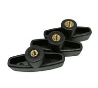 Fixations d'écrous, écrous à oreilles et boulons, 5 pièces/lot M6 M8 M10 type T écrou de réglage manuel/type T écrous de poignée à tête en plastique, boulon à prune en bois, écrous à oreilles