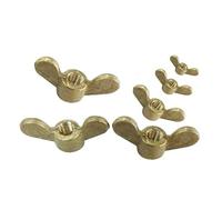 Fixations d'écrous, écrous à oreilles et boulons, M4*0.7 M5*0.8 M6*1.0 M8*1.25 M10*1.5 M12*1.75 en laiton papillon pouce(M8)