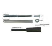 Fixations démontables FIX-STORE® scellement chimique - boîte de 20 - acier zingué 12x140mm ING FIXATIONS