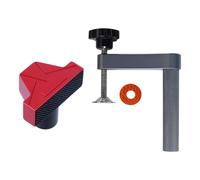 Fixations d'établi compactes en aluminium avec connecteurs en acier pour une installation rapide et un rangement peu encombrant, accessoires de banc à vis d'orthographe
