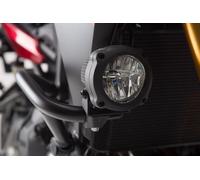 Fixations feux additionnels Sw-Motech Noir Pour crashbars Ø 22->28 Ducati HONDA
