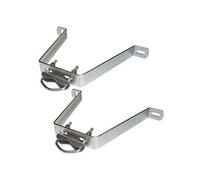 Fixations murales en M pour mât d'antenne terrestre ou satellite galvanisées - déport 250 mm - - 056622