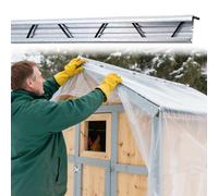 Fixations Pour Films De Serres Et Poulaillers: Système De Verrouillage Et Fil Ondulé, Pour Fixer Les Films Et Éviter Leur Déchirure.(52.5ft/16m (8x2m))
