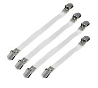 Fixations pour Housse de Planche à Repasser TRIXES en Fer Blanc, 4 pièces - Clips pour Housse de Planche à Repasser, draps et nappes