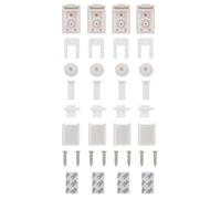 Fixations pour stores enrouleurs - vidaXL - PVC - Sécurité enfant - Applications larges - Blanc