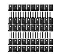 Fixations pour Terrasse - Avec Vis et Outils de Fixation Robustes - Kit Démarrage 50 Clips pour Lames de Terrasse - Pour jardin extérieur cour patio véranda piscine balcon toit et