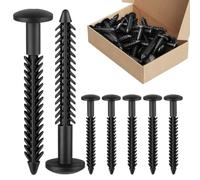 Fixations pour volet de fenêtre Noir 8 cm | Pièces de ferrures pour loquets, butée d'extrémité, travail, porte, bord d'armoire, maison, commerce, construction