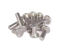 Fixations Rivets Rivets à tête ronde pleine M3-M6 en aluminium, lot de 10 à 100 pièces(25mm,M3)