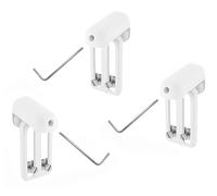 Fixations sans perçage avec Joint étanchéité pour Store (Lot de 2)