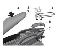 SHAD SUPPORT TOP CASE POUR GILERA RUNNER 50SP-VX (G0RN56ST)