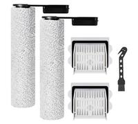 Fixbetter Brosse à rouleau et filtre - Kit d'accessoires pour aspirateur eau et poussière Roborock Flexi Lite - 2 rouleaux à brosse, 2 filtres, 1 brosse de nettoyage