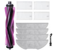 Fixbetter Kit d'accessoires pour aspirateur robot Eureka E20 Evo Plus - 1 brosse principale, 4 filtres Hepa, 4 tampons de nettoyage, 1 brosse
