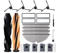 Fixbetter Kit d'accessoires pour Robot aspirateur Dreame D20 / D20 Pro Plus - 2 brosses principales, 4 filtres Hepa, 4 tampons d'essuie-Glace, 4 brosses latérales, 4 Sacs à poussière, 1 Brosse